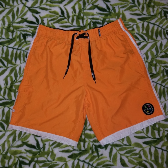 MAUI AND SONS Orange Men's Swimming Trunks - Picture 1 of 5